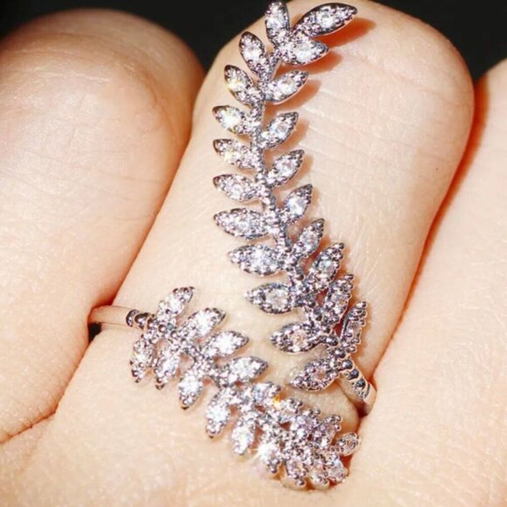 ANJALIA FLOWER BRIDAL WEDDING RING